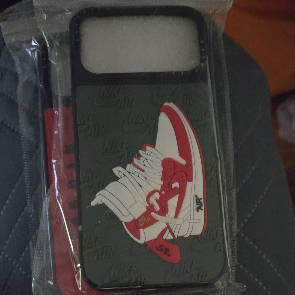 Nike Red and White Sneaker Phone Case Green. 2 Cases 1 Price